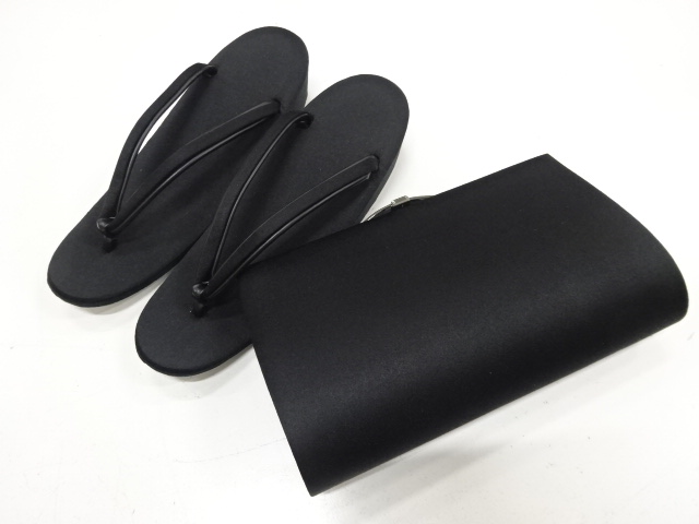 未使用品　喪服用　和装バッグ・草履セット(23.5センチ)